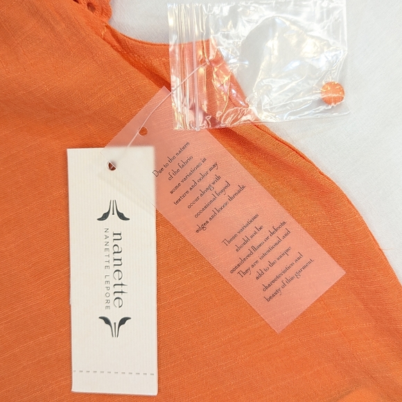 🆕 Nanette Lepore Flutter Sleeve Top (XS) - Picture 14 of 15